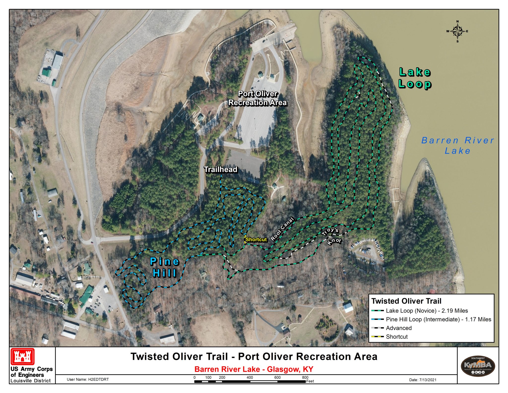 Southwest KyMBA » Twisted Oliver Trail Port Oliver Barren River Lake